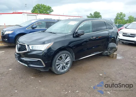 2017 Acura Mdx Technology Package z USA, uszkodzony, nr VIN 5FRYD4H55HB039693